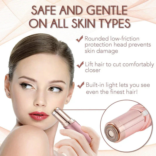 Painless Facial Hair Remover - USB Rechargeable Trimmer for Women