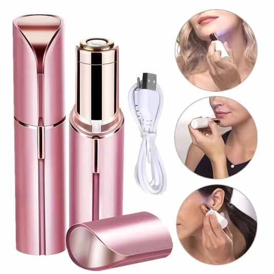 Painless Facial Hair Remover - USB Rechargeable Trimmer for Women