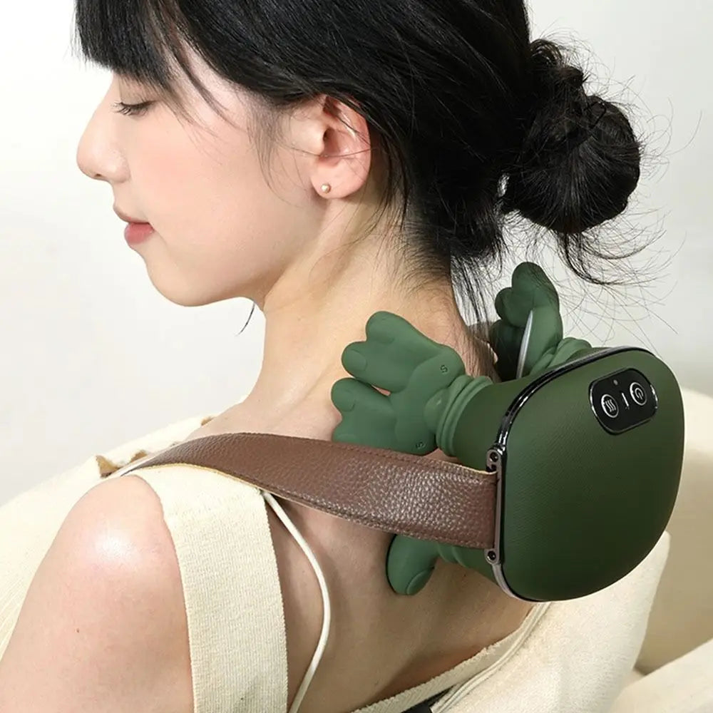 جهاز تدليك الرقبة رباعي الأبعاد - تخفيف آلام الأنسجة العميقة مع العلاج الحراري