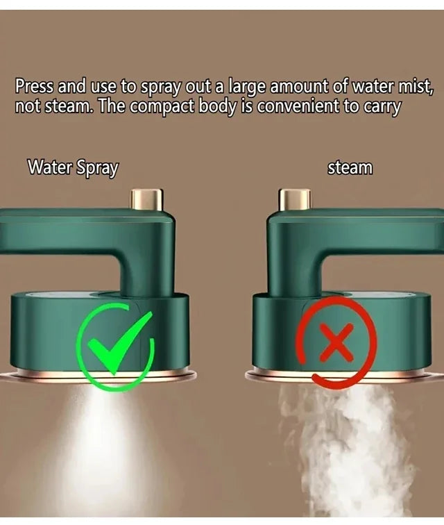 جهاز بخار صغير الحجم للسفر - إزالة سريعة للتجاعيد في ثوانٍ 
