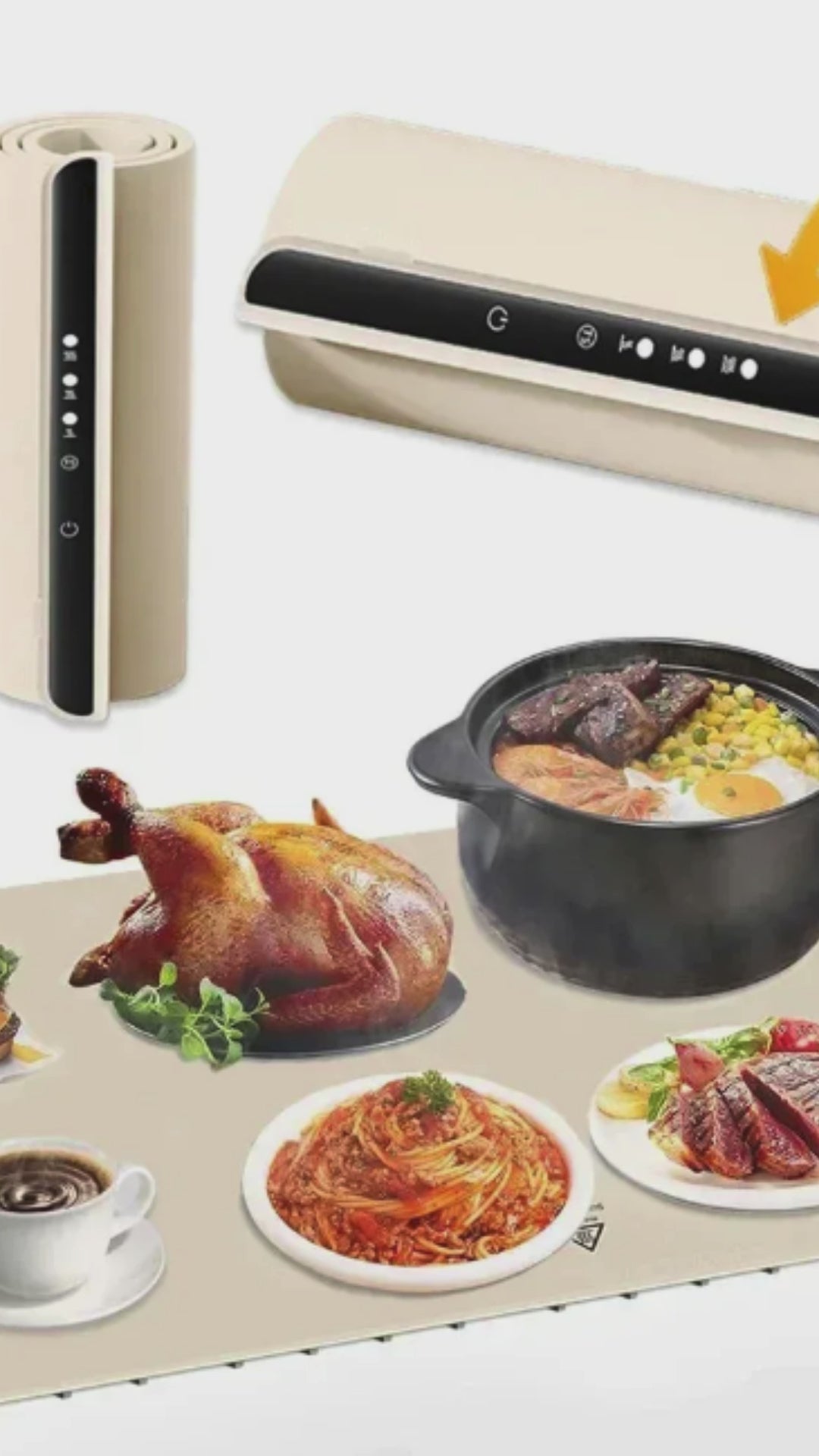 Premium Electric Food Warmer Plate - 8 Temperature Settings | Trendify Hub
